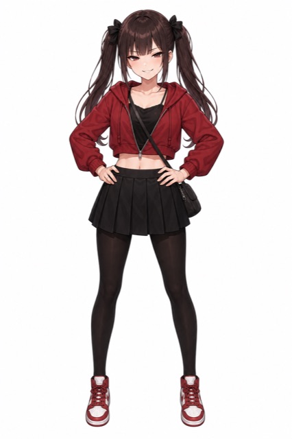 キャラ参照シート 白石かえで